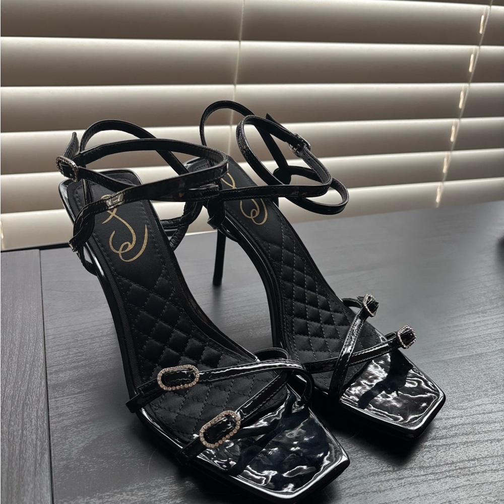 Sam Edelman Black Strappy Heels